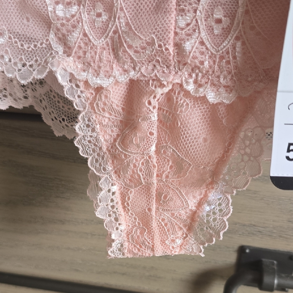 Rene Rofe Women's Lace Thong Collection - Peach, Mint, White, Mocha 💜 - Picture 7 of 13